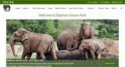 Desktop Screenshot of elephantnaturepark.org